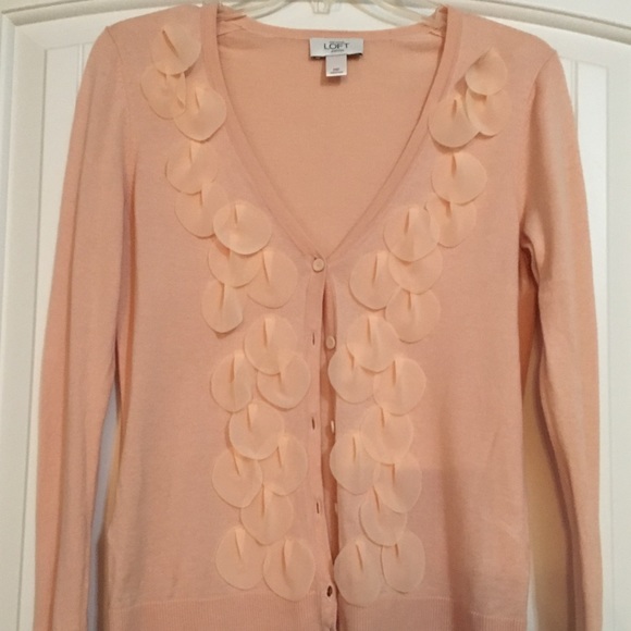 Ann Taylor Loft Sweaters - ANN TAYLOR LOFT Cardigan Sweater Peach Apricot PM